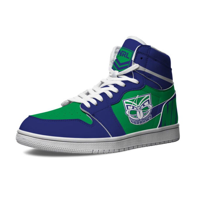 New Zealand Warriors Custom Name NRL Air Jordan 1 Sneakers High Top For Fans