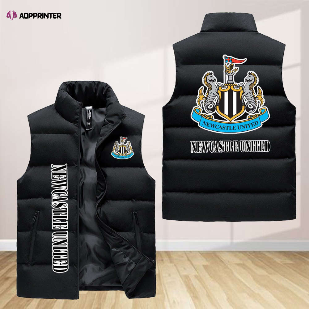 Newcastle United F.C Sleeveless Puffer Jacket Custom For Fans Gifts Newcastle United F.C Sleeveless Puffer Jacket Custom For Fans Gifts