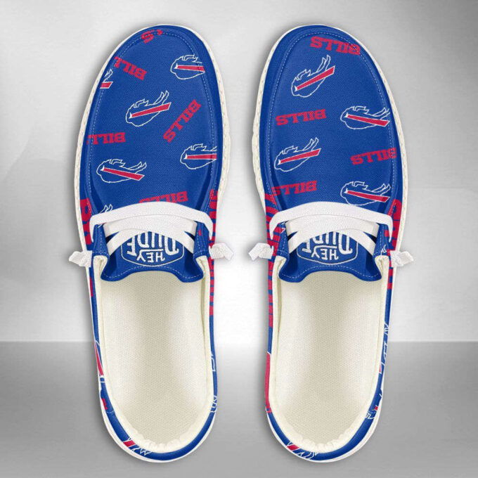 NFL Buffalo Bills Hey Dude Shoes Wally Lace Up Loafers Moccasin Slippers HDS0137