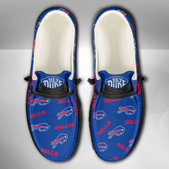 NFL Buffalo Bills Hey Dude Shoes Wally Lace Up Loafers Moccasin Slippers HDS0137