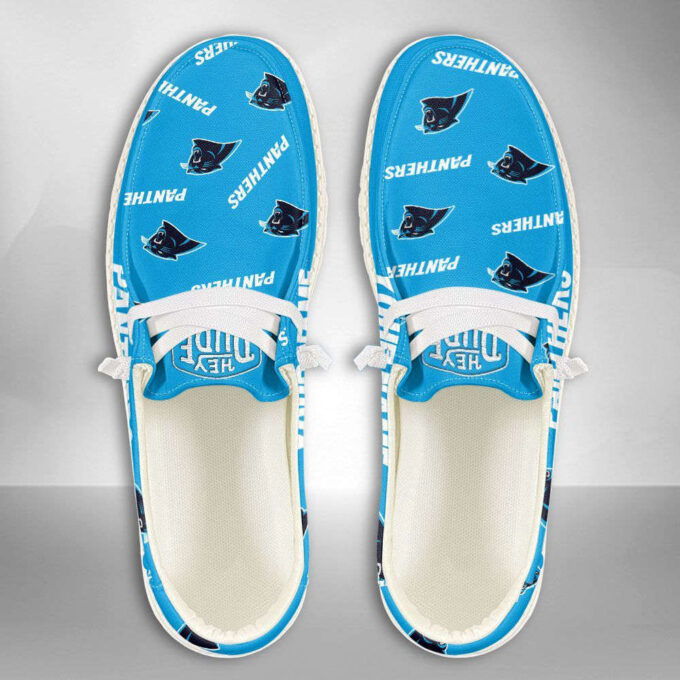 NFL Carolina Panthers Hey Dude Shoes Wally Lace Up Loafers Moccasin Slippers