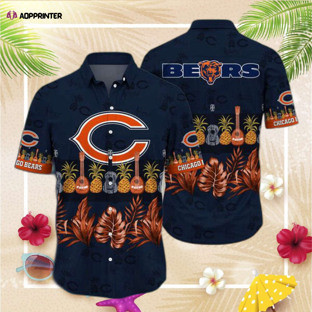 NFL Chicago Bears Hawaiian Shirt Short Sleevetyle Hot Trending Summer NFL Chicago Bears Hawaiian Shirt Short Sleevetyle Hot Trending Summer