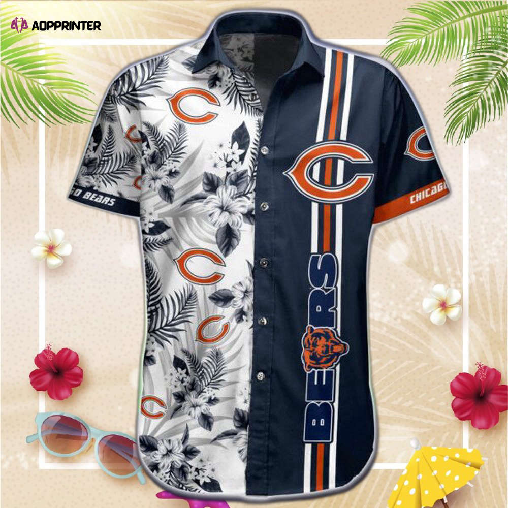 NFL Chicago Bears Hawaiian Shirt Shorts For Fans NFL Chicago Bears Hawaiian Shirt Shorts For Fans