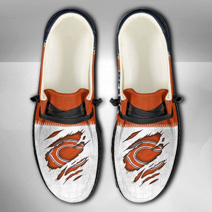 NFL Chicago Bears Hey Dude Shoes Wally Lace Up Loafers Moccasin Slippers Fan Gifts