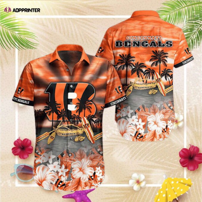 NFL Cincinnati Bengals Hawaiian Shirt And Short This Summer