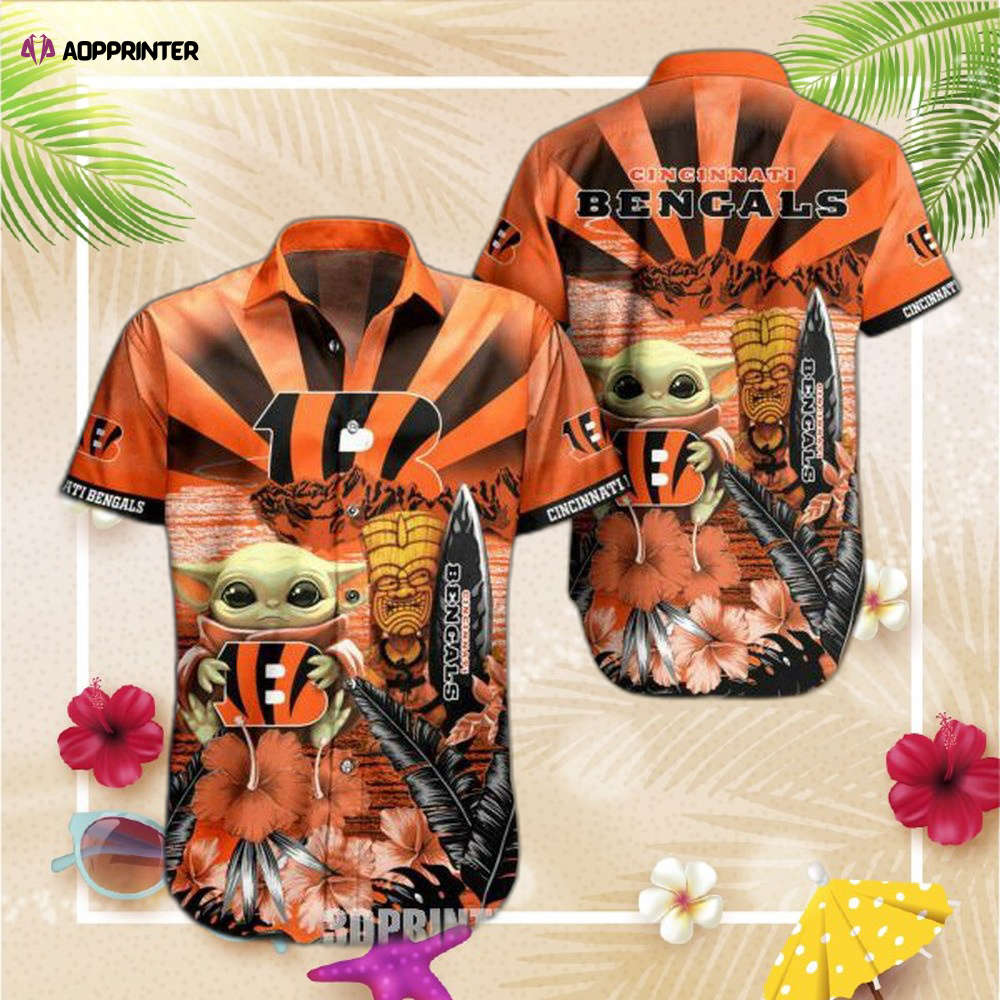NFL Cincinnati Bengals Hawaiian Shirt Baby Yoda Style Summer NFL Cincinnati Bengals Hawaiian Shirt Baby Yoda Style Summer