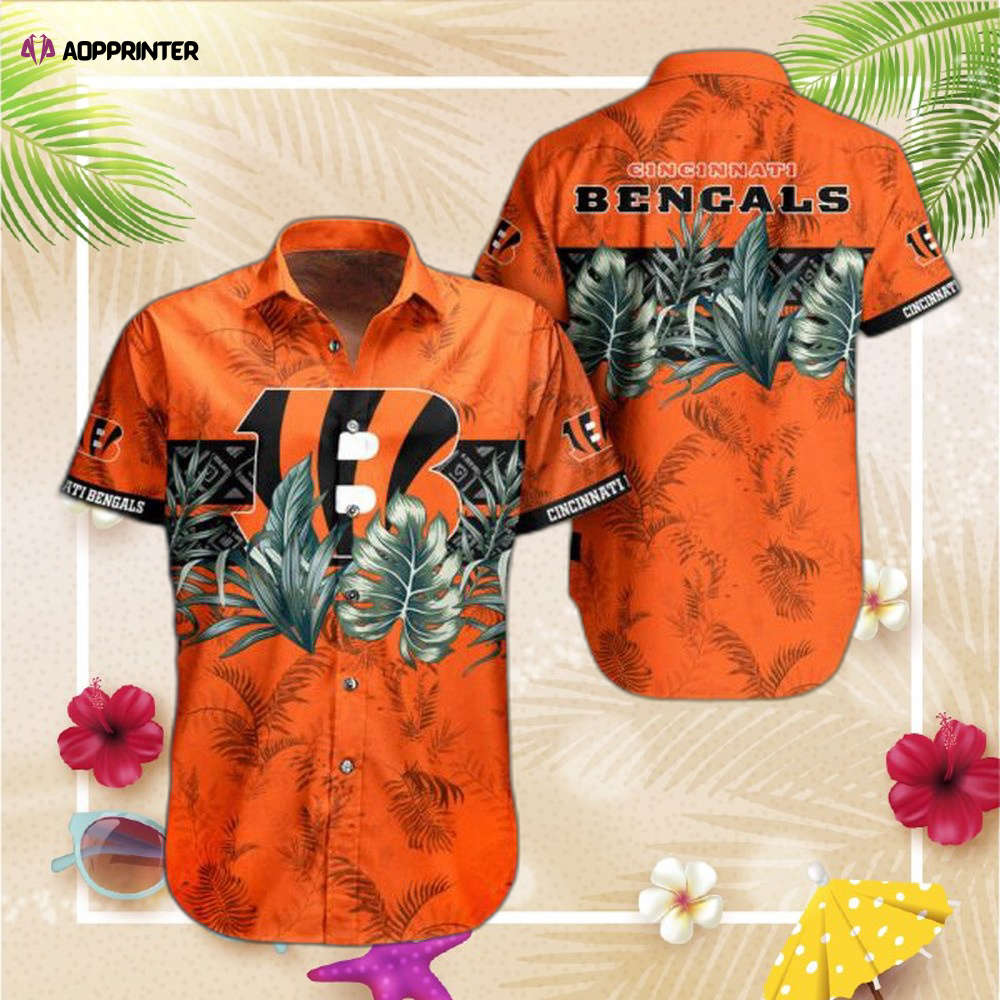 NFL Cincinnati Bengals Hawaiian Shirt Short Style For Men Women Summer NFL Cincinnati Bengals Hawaiian Shirt Short Style For Men Women Summer