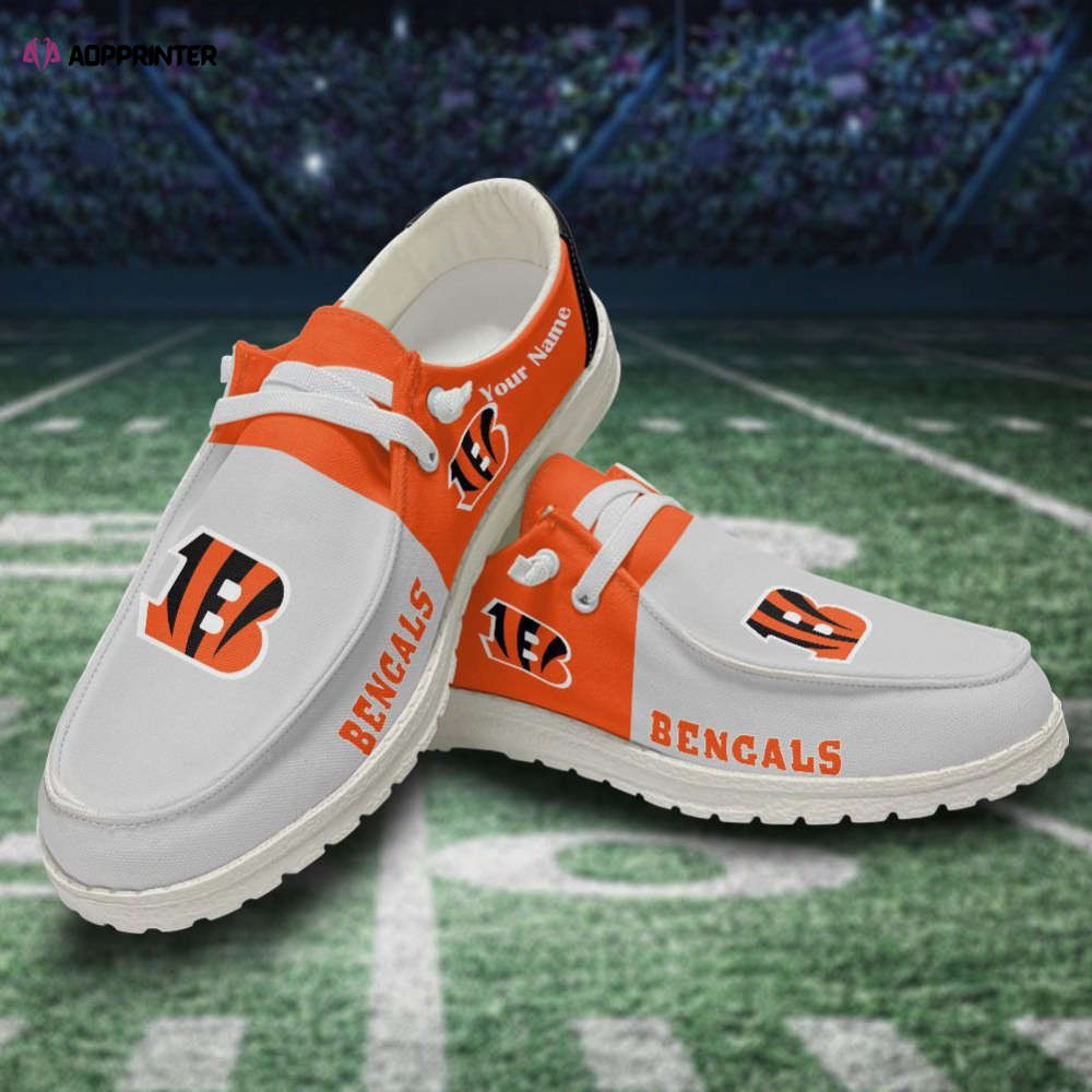 NFL Cincinnati Bengals Hey Dude Shoes Wally Lace Up Loafers Moccasin Slippers NFL Cincinnati Bengals Hey Dude Shoes Wally Lace Up Loafers Moccasin Slippers