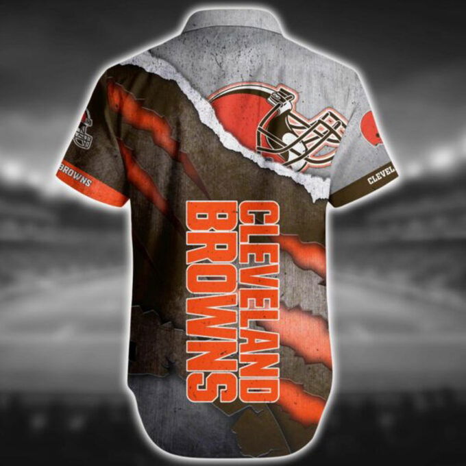 NFL Cleveland Browns Hawaiian Shirt Short For Fans