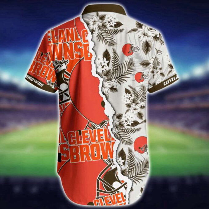 NFL Cleveland Browns Hawaiian Shirt short Summer