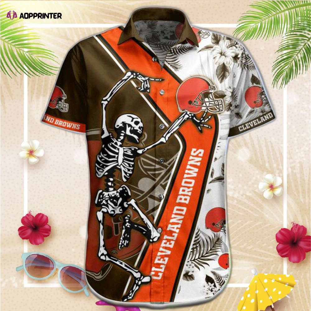 NFL Cleveland Browns Hawaiian Shirt Short Summer Trending NFL Cleveland Browns Hawaiian Shirt Short Summer Trending
