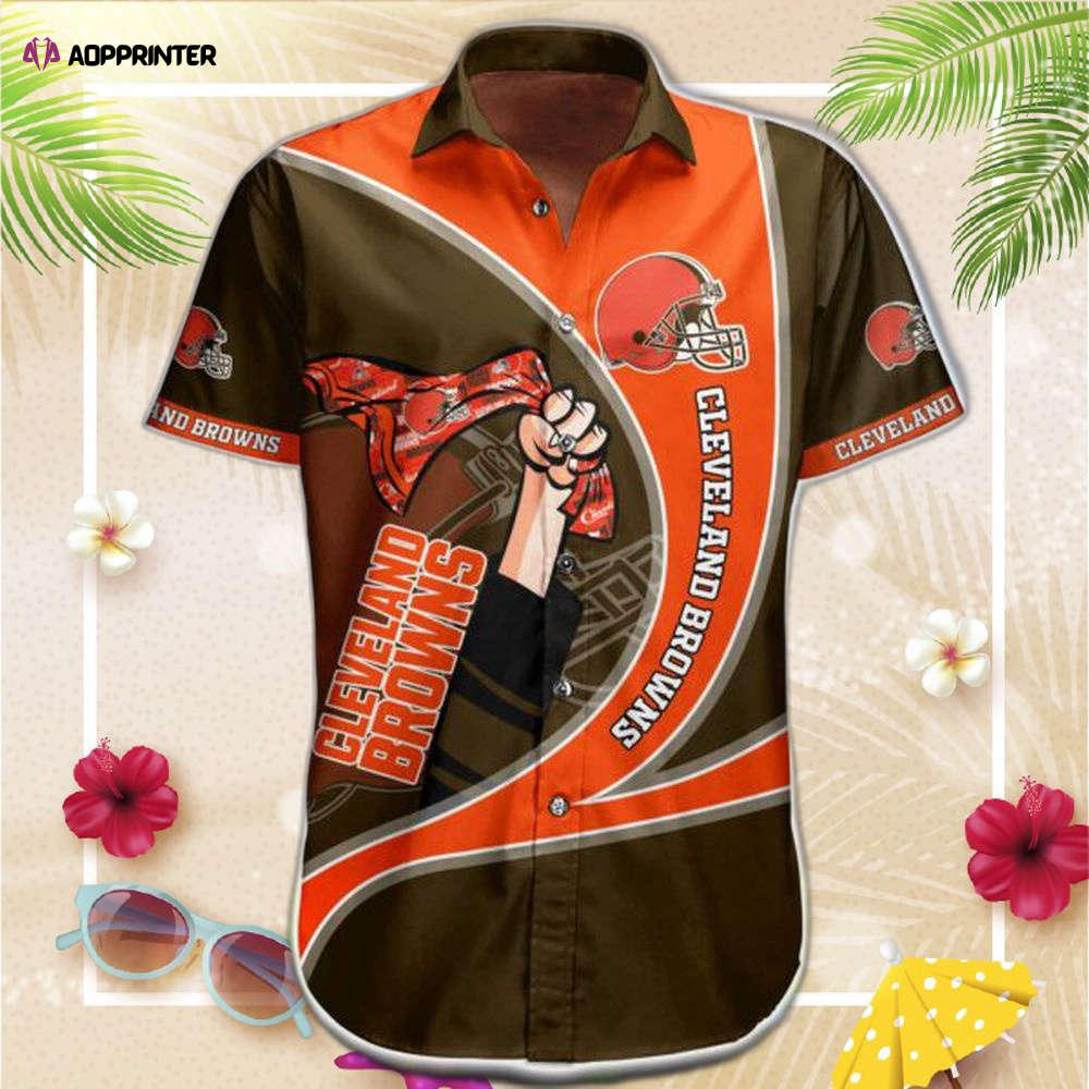 NFL Cleveland Browns Hawaiian Shirt Short Summer NFL Cleveland Browns Hawaiian Shirt Short Summer