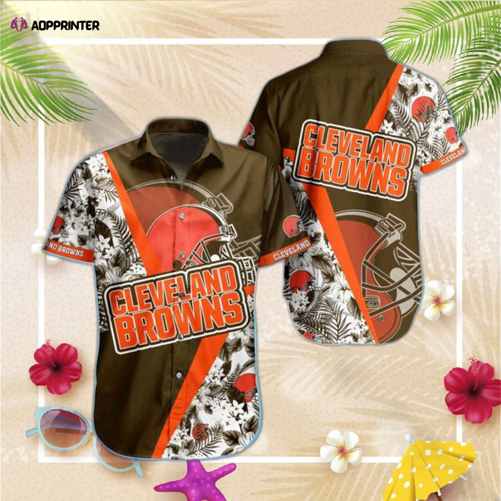 NFL Cleveland Browns Hawaiian Shirt Style Summer Trending NFL Cleveland Browns Hawaiian Shirt Style Summer Trending