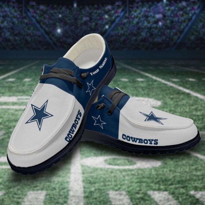 NFL Dallas Cowboys Hey Dude Shoes Wally Lace Up Loafers Moccasin Slippers