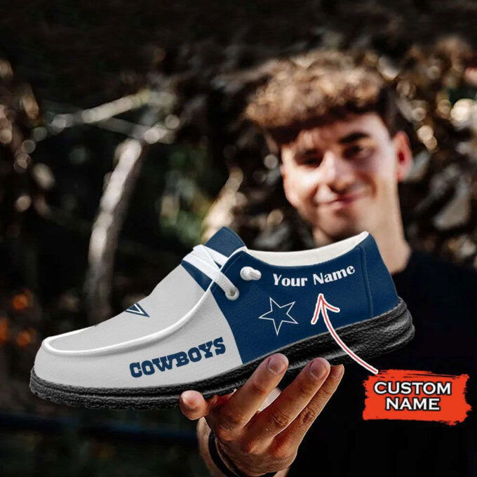 NFL Dallas Cowboys Hey Dude Shoes Wally Lace Up Loafers Moccasin Slippers