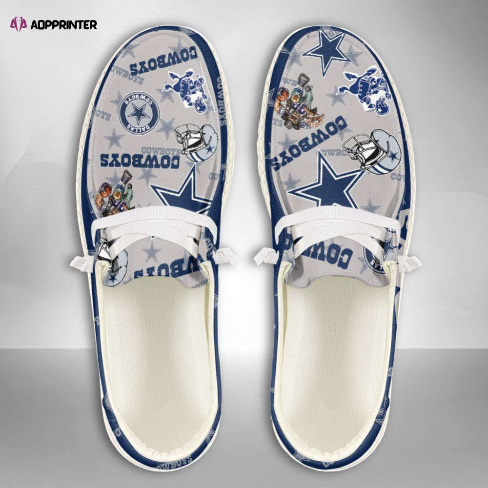 NFL Dallas Cowboys Hey Dude Shoes Wally Lace Up Loafers Moccasin Slippers HDS0264 NFL Dallas Cowboys Hey Dude Shoes Wally Lace Up Loafers Moccasin Slippers HDS0264
