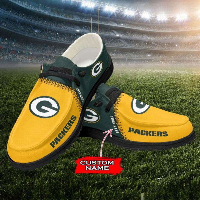 NFL Green Bay Packers Hey Dude Shoes Wally Lace Up Loafers Moccasin Slippers