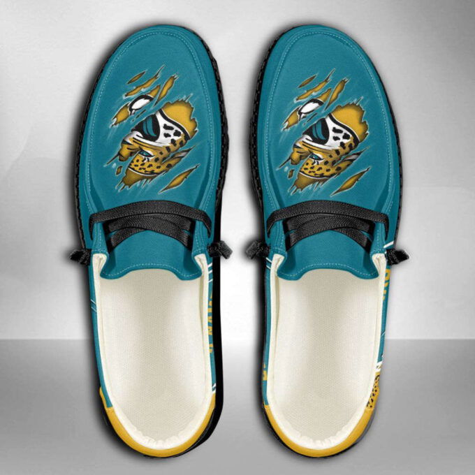 NFL Jacksonville Jaguars Hey Dude Shoes Wally Lace Up Loafers Moccasin Slippers HDS0480