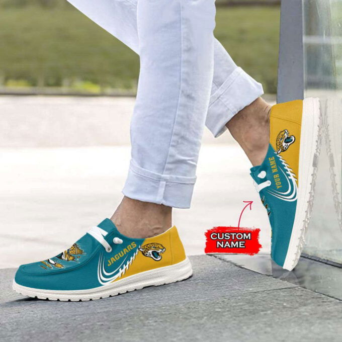 NFL Jacksonville Jaguars Hey Dude Shoes Wally Lace Up Loafers Moccasin Slippers HDS0480
