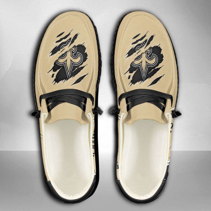 NFL New Orleans Saints Hey Dude Shoes Wally Lace Up Loafers Moccasin Slippers Fan Gifts