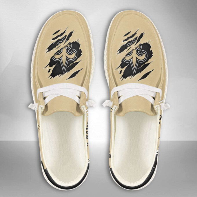 NFL New Orleans Saints Hey Dude Shoes Wally Lace Up Loafers Moccasin Slippers Fan Gifts