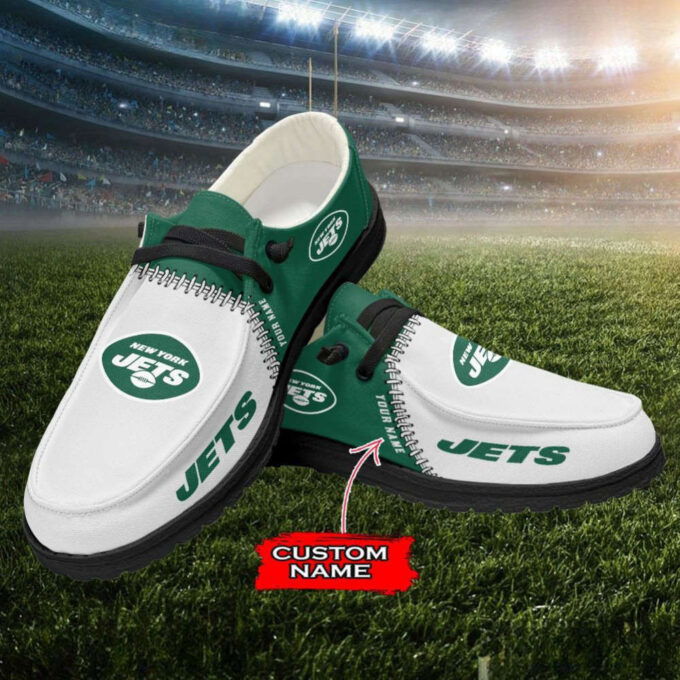 NFL New York Jets Hey Dude Shoes Wally Lace Up Loafers Moccasin Slippers