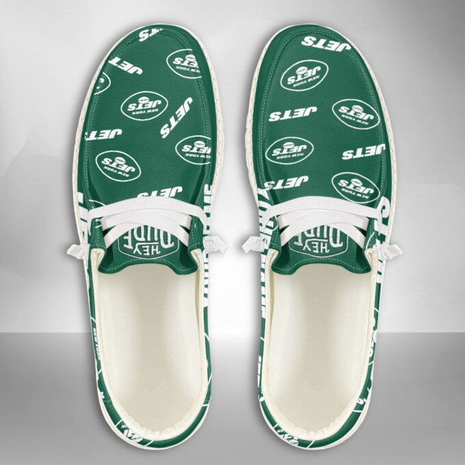 NFL New York Jets Hey Dude Shoes Wally Lace Up Loafers Moccasin Slippers HDS0807