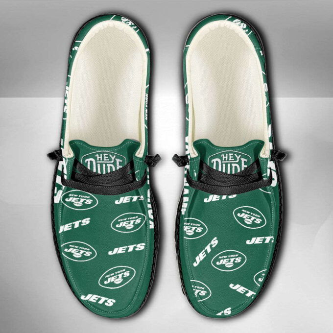 NFL New York Jets Hey Dude Shoes Wally Lace Up Loafers Moccasin Slippers HDS0807