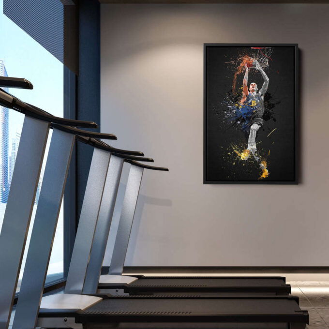 Nikola Jokic Art Dunk Denver Nuggets NBA Wall Art Home Decor Hand Made Poster Canvas Print