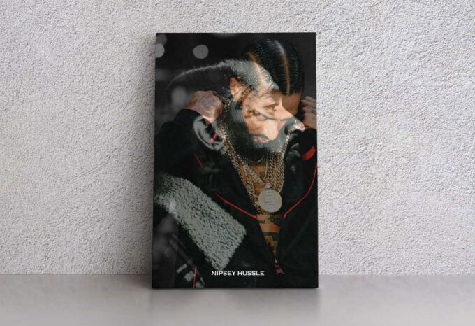 Nipsey Hussle American Rapper Unique Canvas Unique Design Wall Art Print Hand Made Ready to Hang Custom Design