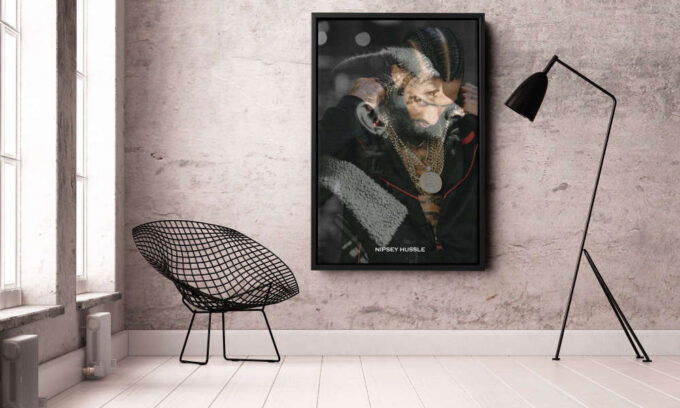 Nipsey Hussle American Rapper Unique Canvas Unique Design Wall Art Print Hand Made Ready to Hang Custom Design