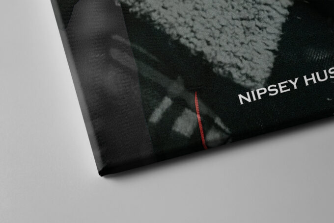 Nipsey Hussle American Rapper Unique Canvas Unique Design Wall Art Print Hand Made Ready to Hang Custom Design