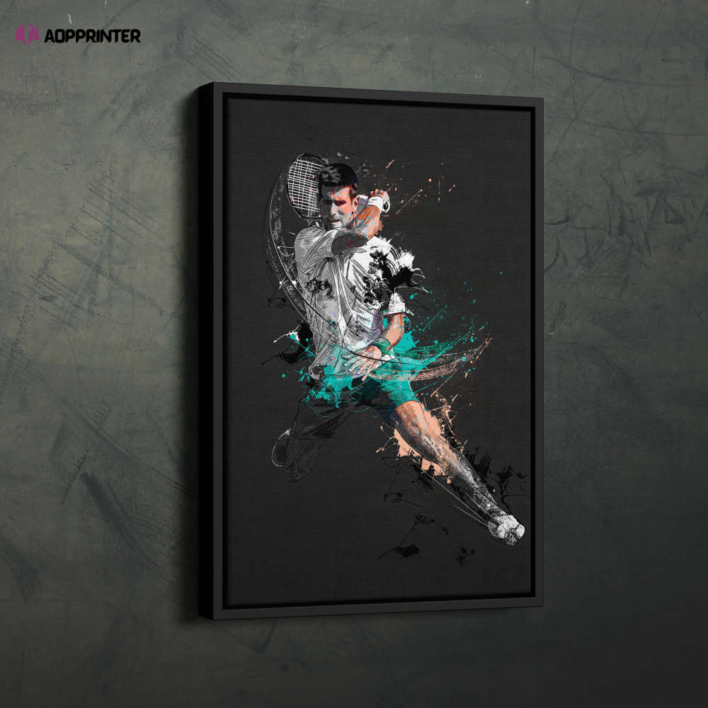 Novak Djokovic Art Tennis Wall Art Home Decor Hand Made Poster Canvas Print Novak Djokovic Art Tennis Wall Art Home Decor Hand Made Poster Canvas Print