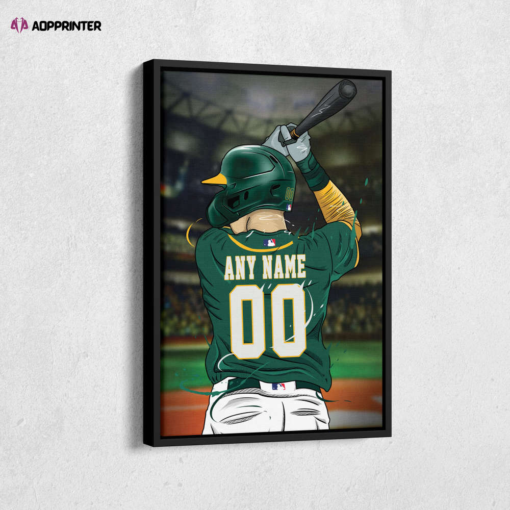 Oakland Athletics Jersey MLB Personalized Jersey Custom Name and Number Canvas Wall Art Print Home Decor Framed Poster Man Cave Gift Oakland Athletics Jersey MLB Personalized Jersey Custom Name and Number Canvas Wall Art Print Home Decor Framed Poster Man Cave Gift