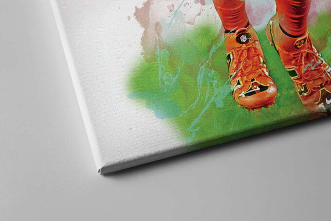 Odell Beckham JR Art Poster Cleveland Browns NFL Canvas Unique Design Wall Art Print Hand Made Ready to Hang Custom Design