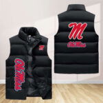 Ole Miss Rebels Sleeveless Puffer Jacket Custom For Fans Gifts