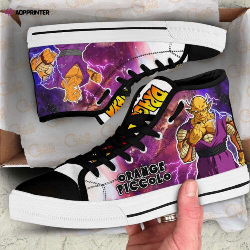 Cart 2 Orange Piccolo High Top Canvas Shoes Custom Dragon Ball Anime For Fans