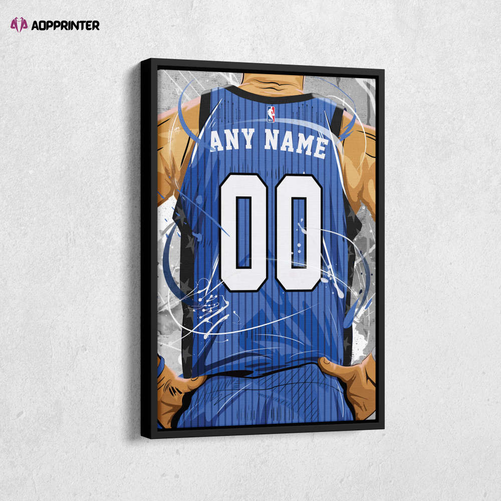 Orlando Magic Jersey NBA Personalized Jersey Custom Name and Number Canvas Wall Art Print Home Decor Framed Poster Man Cave Gift Orlando Magic Jersey NBA Personalized Jersey Custom Name and Number Canvas Wall Art Print Home Decor Framed Poster Man Cave Gift