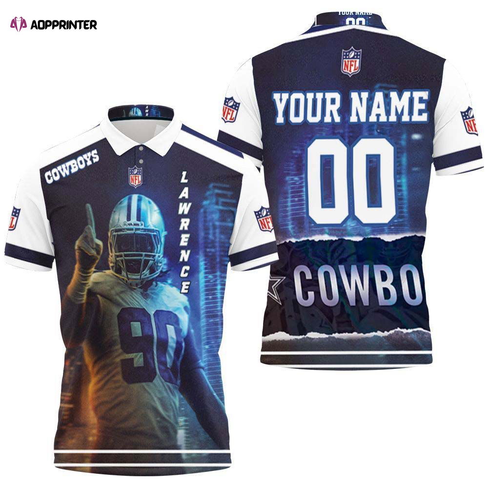 Personalized Dallas Cowboys Demarcus Lawrence 3d Polo Shirt, Gift For Fan Personalized Dallas Cowboys Demarcus Lawrence 3d Polo Shirt, Gift For Fan
