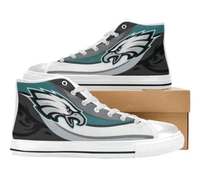 Philadelphia Eagles NFL Custom Canvas High Top Shoes