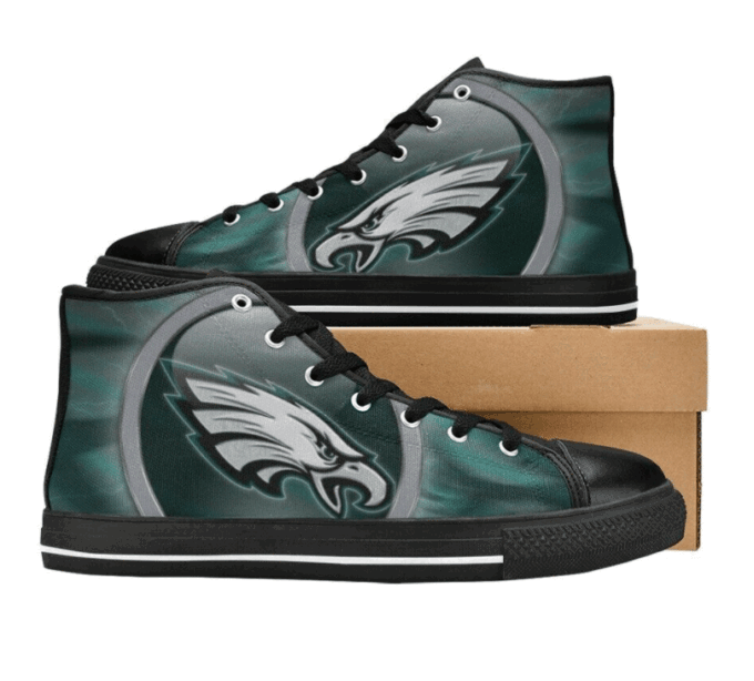 Philadelphia Eagles NFL Custom Canvas High Top Shoes