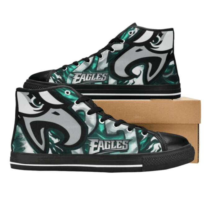 Philadelphia Eagles NFL Custom Canvas High Top Shoes