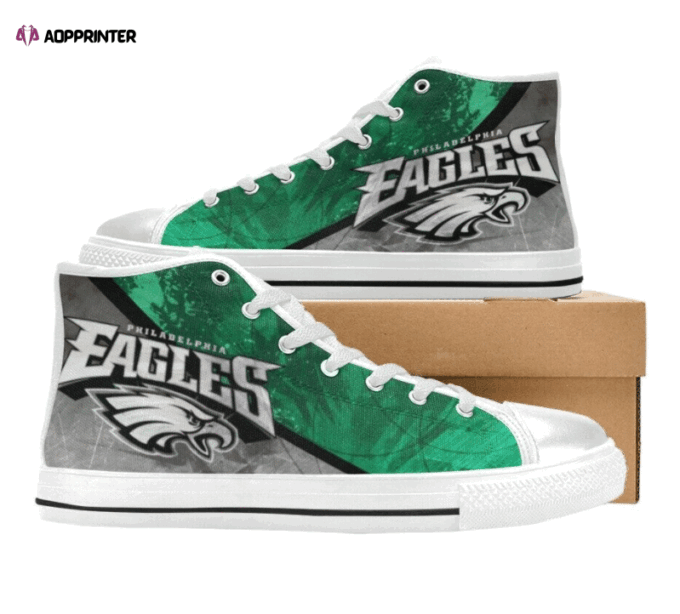 Philadelphia Eagles NFL Custom Canvas High Top Shoes