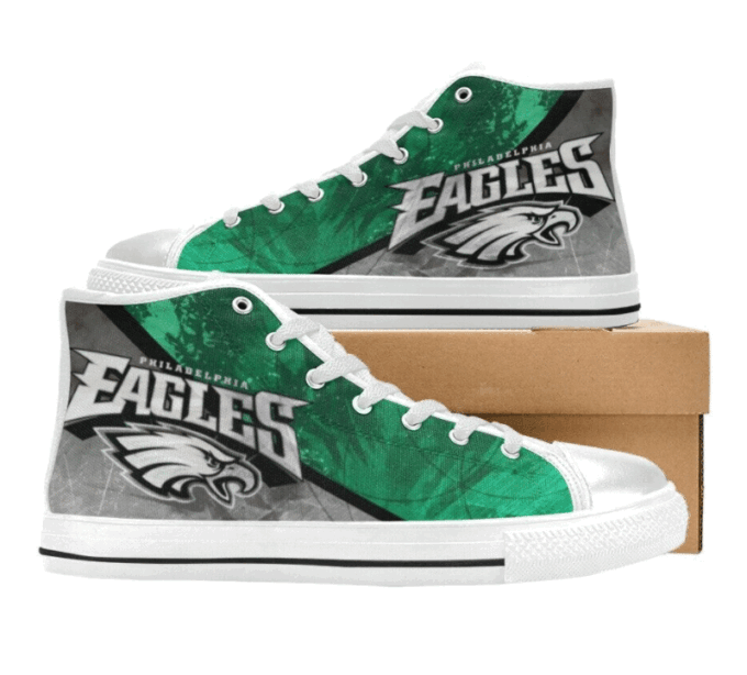 Philadelphia Eagles NFL Custom Canvas High Top Shoes