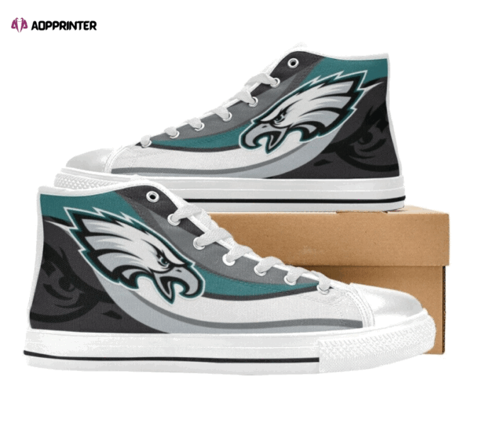 Philadelphia Eagles NFL Custom Canvas High Top Shoes
