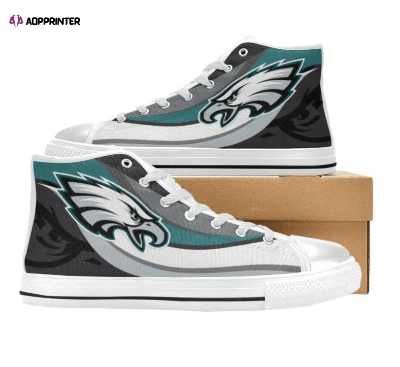 Philadelphia Eagles NFL Custom Canvas High Top Shoes Philadelphia Eagles NFL Custom Canvas High Top Shoes