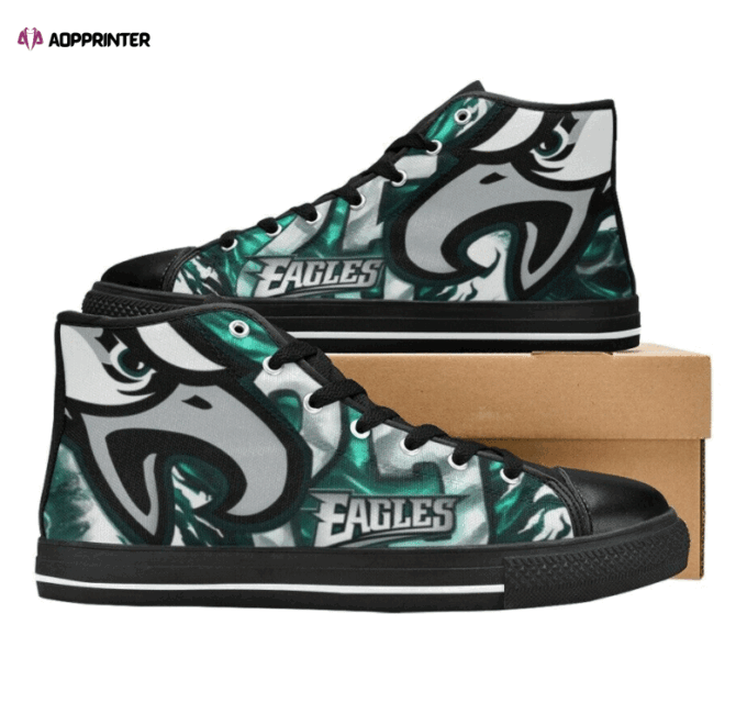 Philadelphia Eagles NFL Custom Canvas High Top Shoes