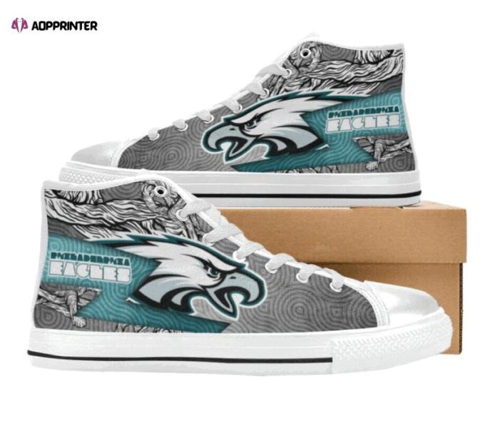 Philadelphia Eagles NFL Custom Canvas High Top Shoes