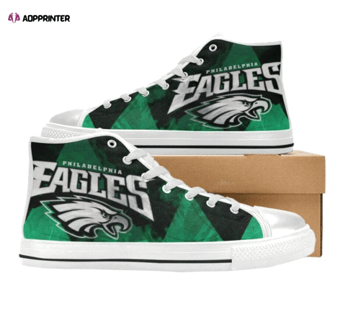 Philadelphia Eagles NFL Custom Canvas High Top Shoes HT1092