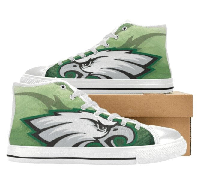Philadelphia Eagles NFL Custom Canvas High Top Shoes HT1161